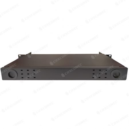 Staggered Port Fixed Type Fiber Optic Rack Enclosure With Front Cover For Data Center
